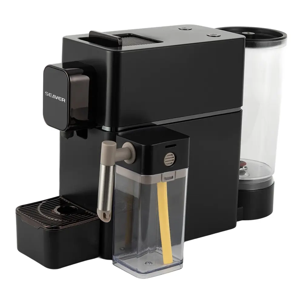 Macchina per caffè a capsule cù schiuma di latte